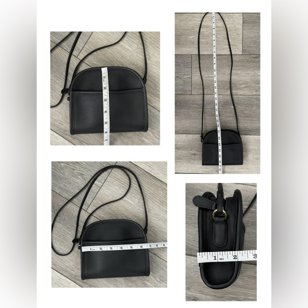 EUC Vtg Coach Black Leather Abbie Small Crossbody Bag J8U-9017 No Hang Tag - Picture 14 of 15